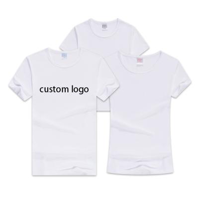 China 200g Polyester Anti-Shrink White Modal Wholesale Soft Touch T-Shirts Cheap Blank For Sublimation Printing for sale