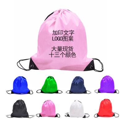 China High Quality Promotional Custom Drawstring Polyester Drawstring Bag Backpack for sale