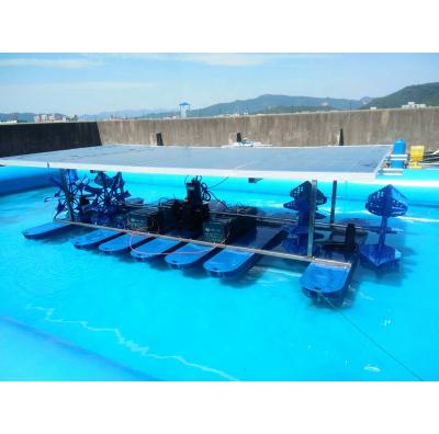 China Plastic Water Paddle Wheel Aerator 24 Hours Running Solar Powered Fish Pond Aerator for sale