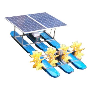 China Plastic Solar Powered Water Paddle Wheel Aerator Hongteng Fish/Shrimp Pond Paddle Wheel Aerators for sale