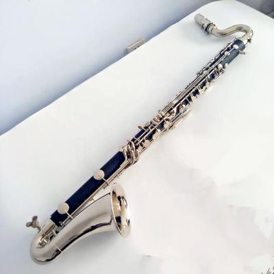 China International standard manufacturer production Bb key klarnetin bass E hard rubber bass clarinet for sale