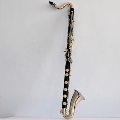 China Hot Sale International Standard Klarnet Nickel Plating Hard Rubber Bass Clarinet Bass C for sale