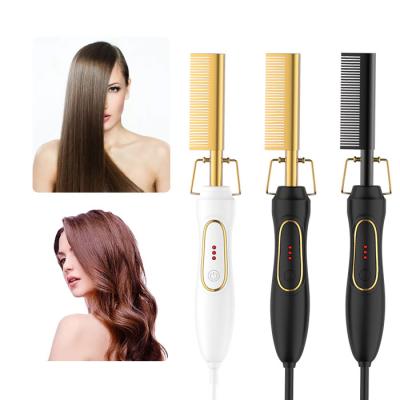 China Safety Success High Quality Hair Straightener Brush Modern New Design Electric Hair Brush Straightener for sale