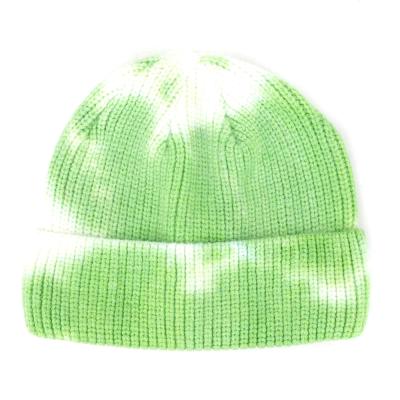 China COMMON 2021 Fashion High Quality Beanie Hat Fashion Warm Knitted Knitted Beanie Hat Tie Dye Warm Unisex Knitted Beanie for sale