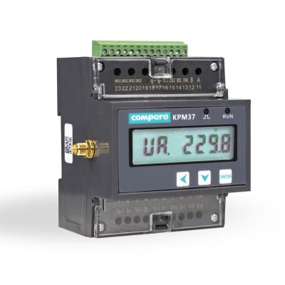 China Digital DIN rail energy and power quality analyzer rs485 3 phase energy meter price KPM37 for sale