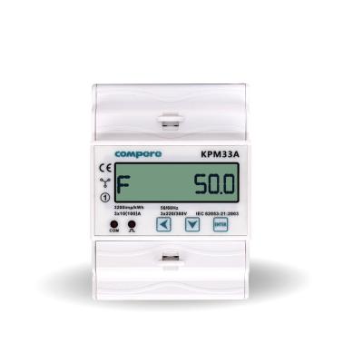 China LCD display Modbus RTU DIN rail KWH smart meter digital three phase meter price KPM33A for sale