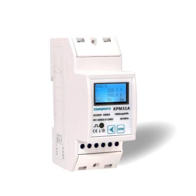 China AMR energy use 220v two way din rail measurement single phase modbus digital smart energy meter rs485 for sale