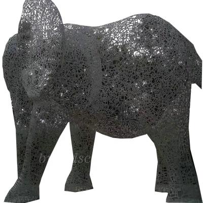 China China Giant Metal Elephant Garden Statue With Hollow Design for sale