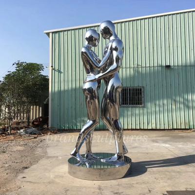 China China Polished Large Custom Size Lover Outdoor Sculptures For Outdoor for sale