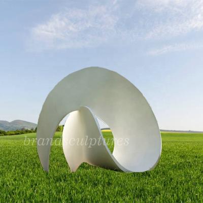 China Abstract Metal Art China Huge White Color Sculptures for Garden Decoration for sale