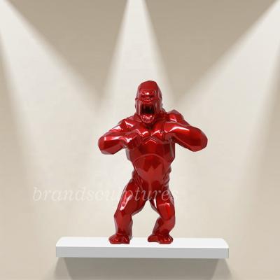 China China Big KingKong Shape Life Size Animal Sculpture For Gallery Display for sale