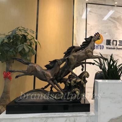 China China Art Large Modern Bronze Horse Sculpture for Home Decor for sale