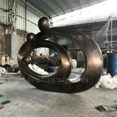 China Huge China Art Craft Abstract Modern Bronze Sculpture for Park Decoration for sale