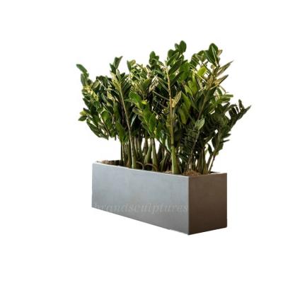 China Craftsman Handicraft Geometric Metal Outdoor Steel Planters For Decoration for sale