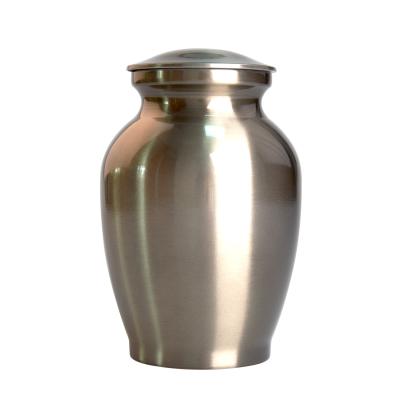 China American High Quality Human Urn Container Metal Cremation Style Funeral Urns Supplies for sale