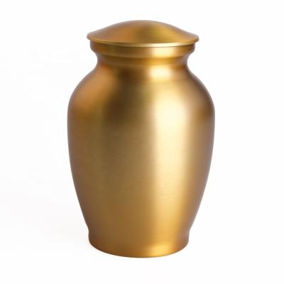 China New American Style Design Metal Urn Burial Supplies Brass Cremation Urns For Human Ashes for sale