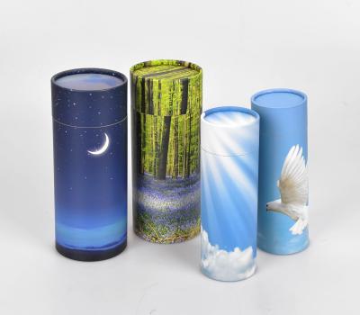 China Viable Pet Human Cremation Ashes Scatter Tube Urn Biodegradable Urn for sale