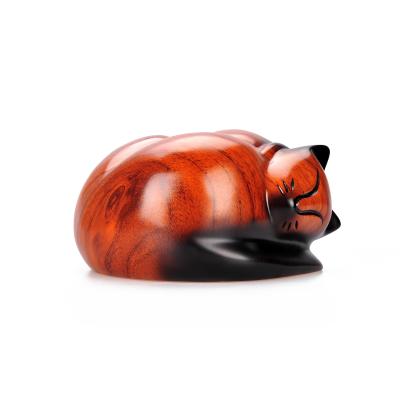 China Viable Resin Cat Pet Urns, Resin Decoration Crafts Cremation Figurine for sale