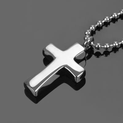 China American Cross Cremation Ash Jewelry, Crucifix Urn Style Stainless Steel Pendant Jewelry for sale