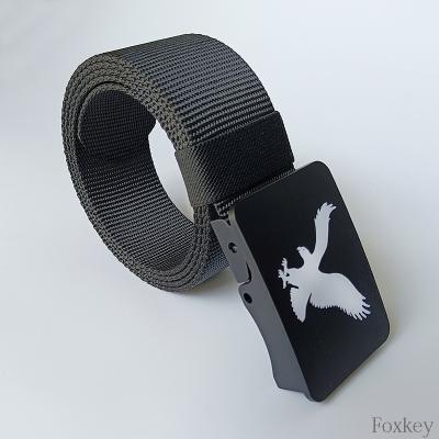 China Polyester Nylon Custom Logo Belts Printed Personalized Gift Belt for sale