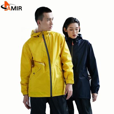 China Cheap QUICK DRY Custom Color Man PVC Polyester PU Fabric Striped Waterproof Raincoat Jacket for sale