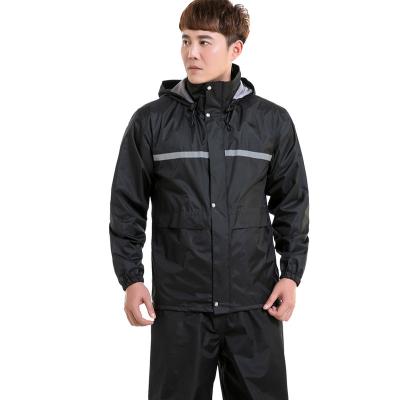 China Wholesale 8000MM Water Raincoat Men Auxiliary 2 Piece Nylon Raincoat PU for sale