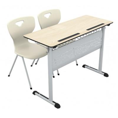 China Modern Hot New Products School Furniture Desk And Chair 2 Sit for sale