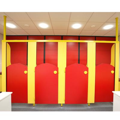 China Fireproof 12mm school 1950mm height hpl student toilet compartment partition for sale