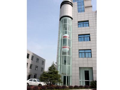 China High Effective Panoramic Elevator With Full Views , Machine Room Elevator for sale