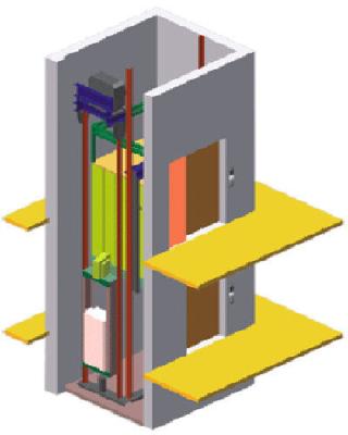 China Elevador flexível da sala da máquina da decoração com tipo da abertura da porta, certificação do CE à venda