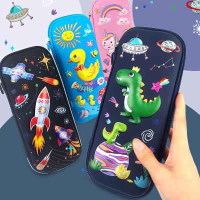 China Durable 2023 new 3D cartoon multi-function primary school pencil bag large capacity male children's pencil case stationery box for sale