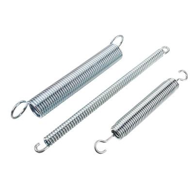 China Spiral Lisheng Double hook  spring Stainless steel stretch with hook large tension spring auto stretch spring for sale