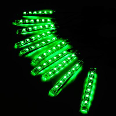 China Waterproof RGB Car Led Strip Under Light Neon Foot-well Flexible Blue Strip Light Kit RS5050-10s-6 for sale