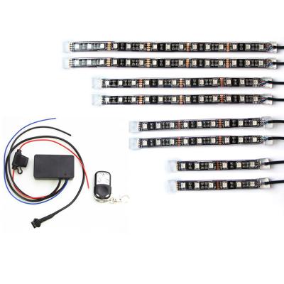 China 8pc Advanced Sound Activated Motorcycle LED Lighting Kit 150W RFMusic Controller JX-MLK-8 for sale