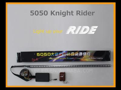 China 56cm DC12V RGB Flash Flexible Strobe Light Wireless Remote Control Knight Rider Lighting Kits JX-KRL-RGB-56CM for sale