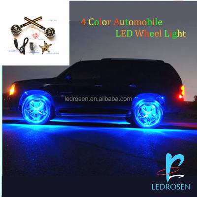 China PTE LED Wheel Light Car Wheel Decoration Lights Solar Auto Waterproof Car Ring LED Lighting for sale