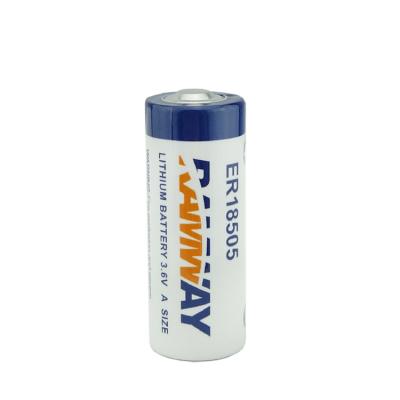 China RAMWAY 3.6V ER18505 non-rechargeable lithium battery for sale