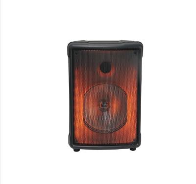 China No newcomer 2021 8 inch portable speaker flame light and olounder sound for sale