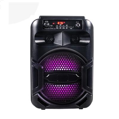 China No ODM Rechargeable Wireless Speaker Battery Party Indoor Portable Radio Led Disco Light Trolley BT 6 Inch for sale