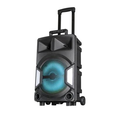 China Subwoofer Battery Operated Speaker Plastic Box Rechargeable Part Trolley Wireless Speakers for sale