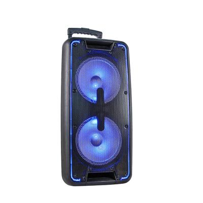 China No DJ Dual Speaker Waterproof Party Speaker Sound Box Home Theater System 10 Inch With FM USB Wired MIC for sale