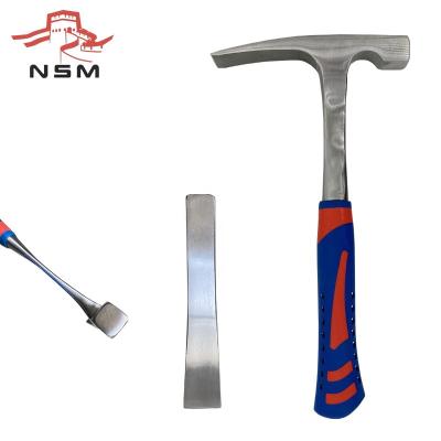 China Nail Hammer NSMTools OEM Fine Steel Escape Geology Archaeological Polishing Hammer 600g for sale