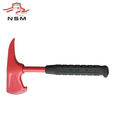 China Fireman Ax For NSMTools OEM Type Fire Rescue Fire Fighter Steel Pipe Fire Retardant Plastic Handle Pick Ax Head for sale