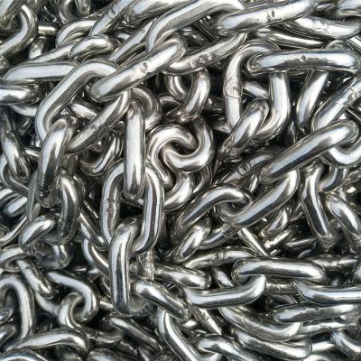 China Wholesale 3mm Steel Drag Chain 10mm Galvanized Link Chain 6mm Short Long Weight for sale