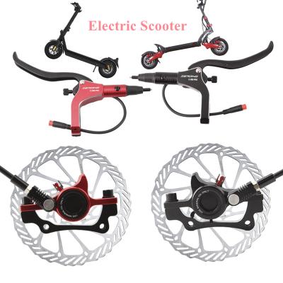 China Mountain Bikes ZEROING Electric Scooter Hydraulic Disc Brake 140 Line 160 180 203mm Power-wire With G3 Rotor 10X 11X KUGOO G1 E-scooter for sale