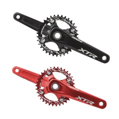 China Mountain Bikes Bicycle Crank XT 104BCD MTB Bike Crankset Aluminum Alloy With Crown Bottom Plate 175mm 32T 34T 36T 38T For SHIMANO XTR Crankset for sale