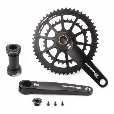 China Road Bikes Zeroing Road Bike Crank 2 x 10 /11/12, 50/34T/52-36T/53-39T 170mm Speed ​​Road Chainset Chain Wheel Crank Protector Cranksets for sale