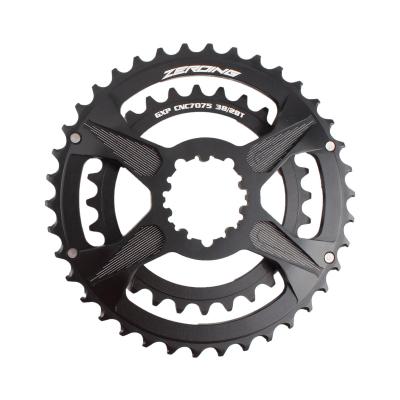 China High Quality ZERO Super Lightweight MTB Crank MTB GXP Double Sprocket 9/10/11/12s Disc 36-26/38-28T MTB Sprocket Crank Bicycle Parts for sale