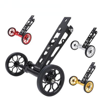 China Hot Sale LP Litepro Bicycle Accessories Birdy Cart Extension Push Wheel /Bottle Cage Combo Wear Resistant Rubber Wheels for Birdy Folding Bicycle Bicycle Part for sale