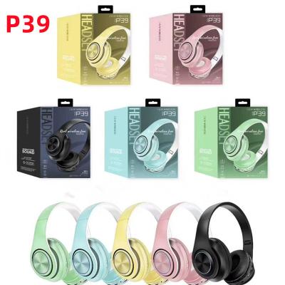 China Best P39 p39m Headband P33 p33m p58m P68 BT Selling High Fidelity Wireless Headphone Super Stereo Subwoofer Outdoor Sports Earphone for sale